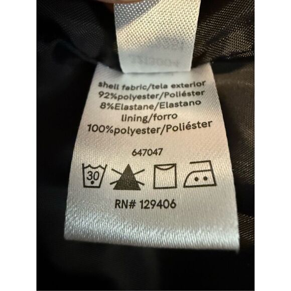 Venus Striped Notched Collar Long Sleeve Blazer Jacket Black & White Size 14 - Picture 5 of 5